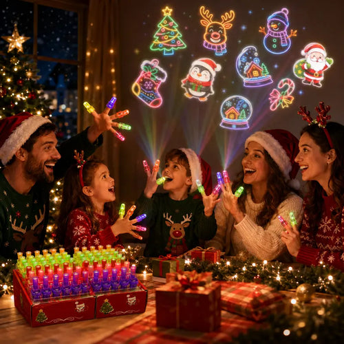 Christmas  Finger Projector Rings – LED Party Favors for Kids