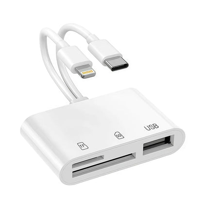 💥Limited-time 50% discount🔌 3-in-1 SD Card Reader for Phone & USB-C – Fast Photo & Video Transfer Adapter