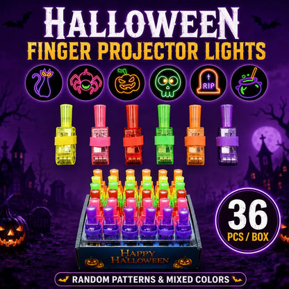 Christmas  Finger Projector Rings – LED Party Favors for Kids