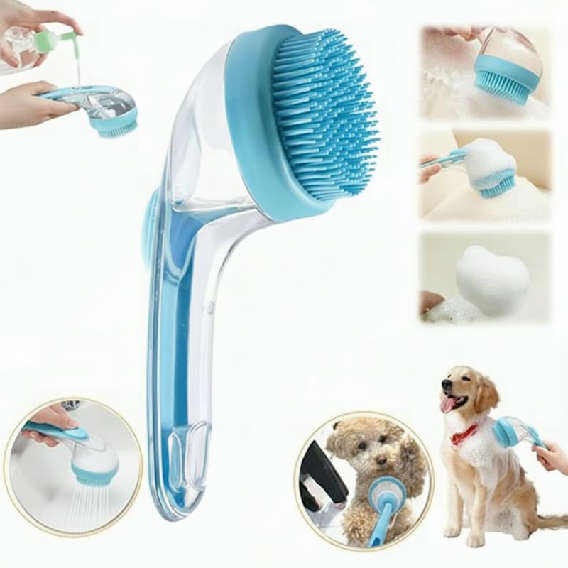 🐶 Removes Loose Hair • Gentle Massage • Easier Bath Time