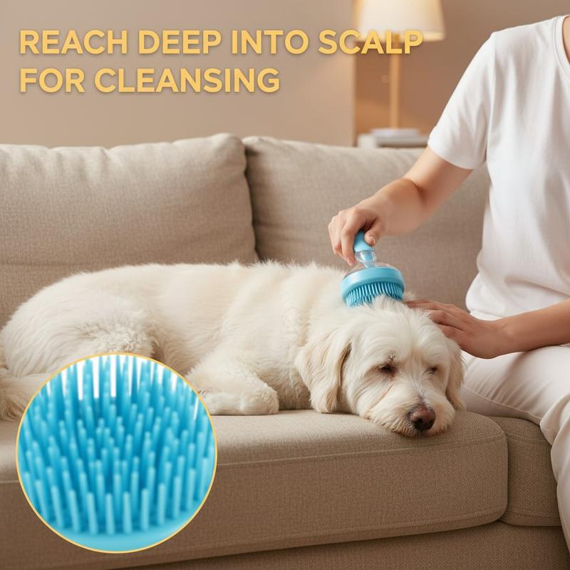 🐶 Removes Loose Hair • Gentle Massage • Easier Bath Time
