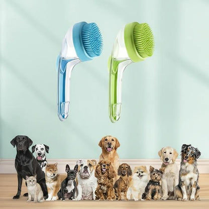 🐶 Removes Loose Hair • Gentle Massage • Easier Bath Time
