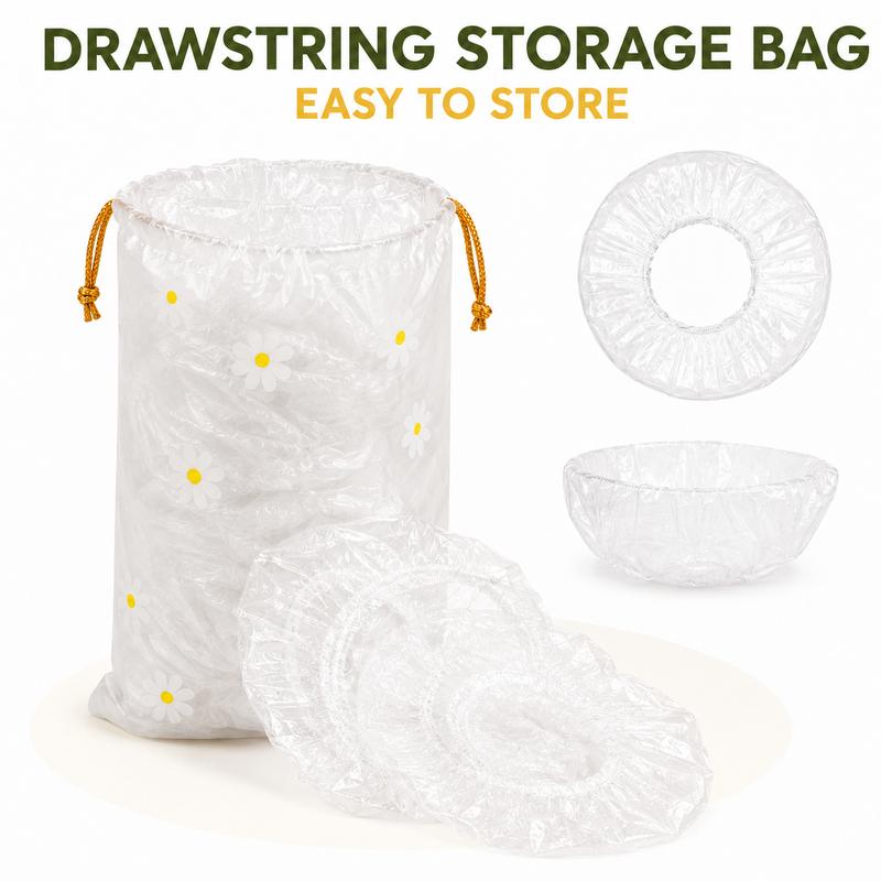 🍽️Home Kitchen & Dining Food Cover, Easy Stretch Fresh-Keeping Protector For Bowls & Plates