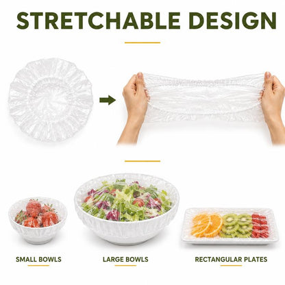 🍽️Home Kitchen & Dining Food Cover, Easy Stretch Fresh-Keeping Protector For Bowls & Plates