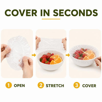 🍽️Home Kitchen & Dining Food Cover, Easy Stretch Fresh-Keeping Protector For Bowls & Plates