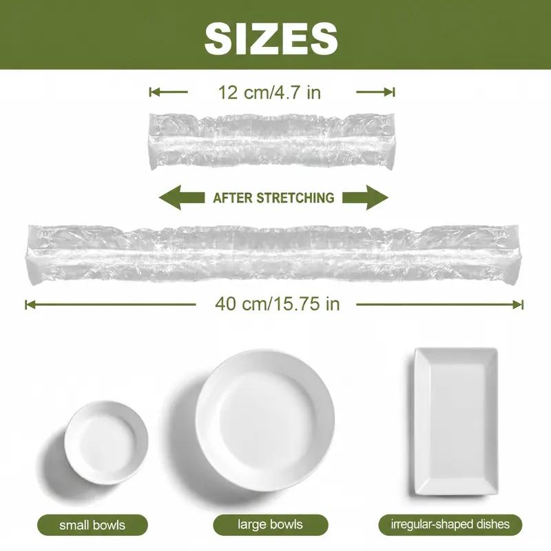 🍽️Home Kitchen & Dining Food Cover, Easy Stretch Fresh-Keeping Protector For Bowls & Plates