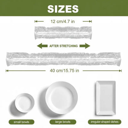 🍽️Home Kitchen & Dining Food Cover, Easy Stretch Fresh-Keeping Protector For Bowls & Plates