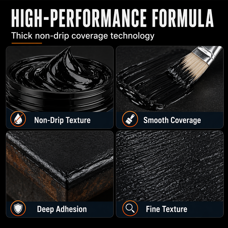 Metal Rust Protection Black Repair Paste – Restores rusty gates, railings & tools. Forms protective coating – no need to replace! 🛡️✨